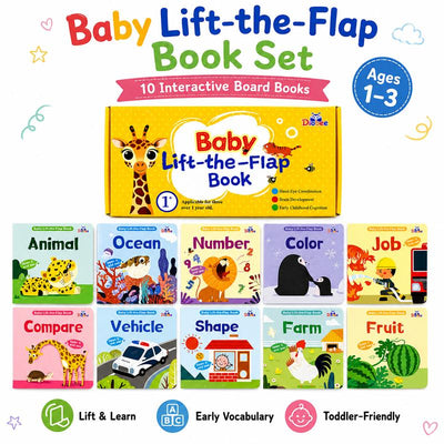 Baby Lift-The-Flap Learning Book Set